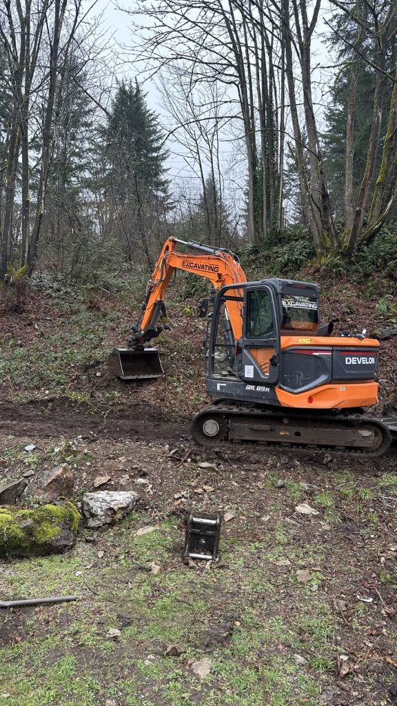 backhoe at work